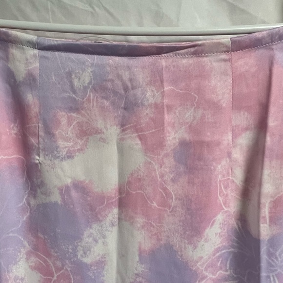 Roxy sheer skirt zip up on side size medium pink/purple tie dye - Picture 6 of 8